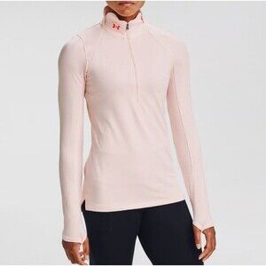 UNDER ARMOUR ColdGear® Armour ½ Zip - Women's Sz S/M  LIGHT PINK NWT